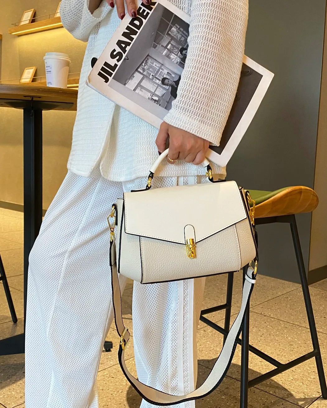 Genuine Leather Women's Bag New Trendy All-match Messenger Shoulder Bag Ladies Fashion First Layer Cowhide Handbag High Quality