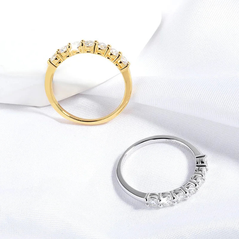 Elegant 3mm Moissanite Ring – 925 Sterling Silver