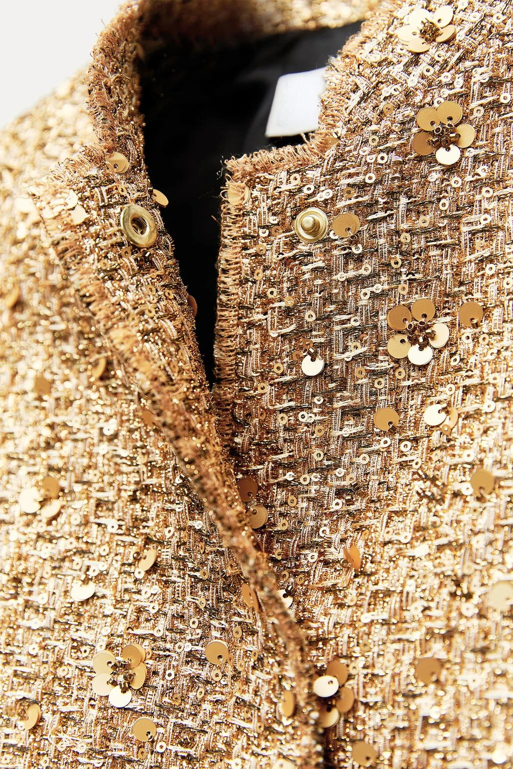 Women's Sequined Bomber Jacket Fall New Round Neck Long Sleeve Pocket Stretch Hem Sequins Jacket Coat Female Chic Outerwear