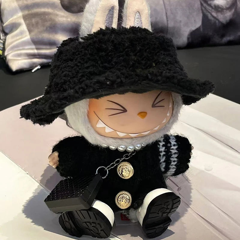 Labubu V3 The Monsters Big Into Energy Series Customized Clothing Fashionable Jumpsuit Gorgeous Dress Macaron Labubu