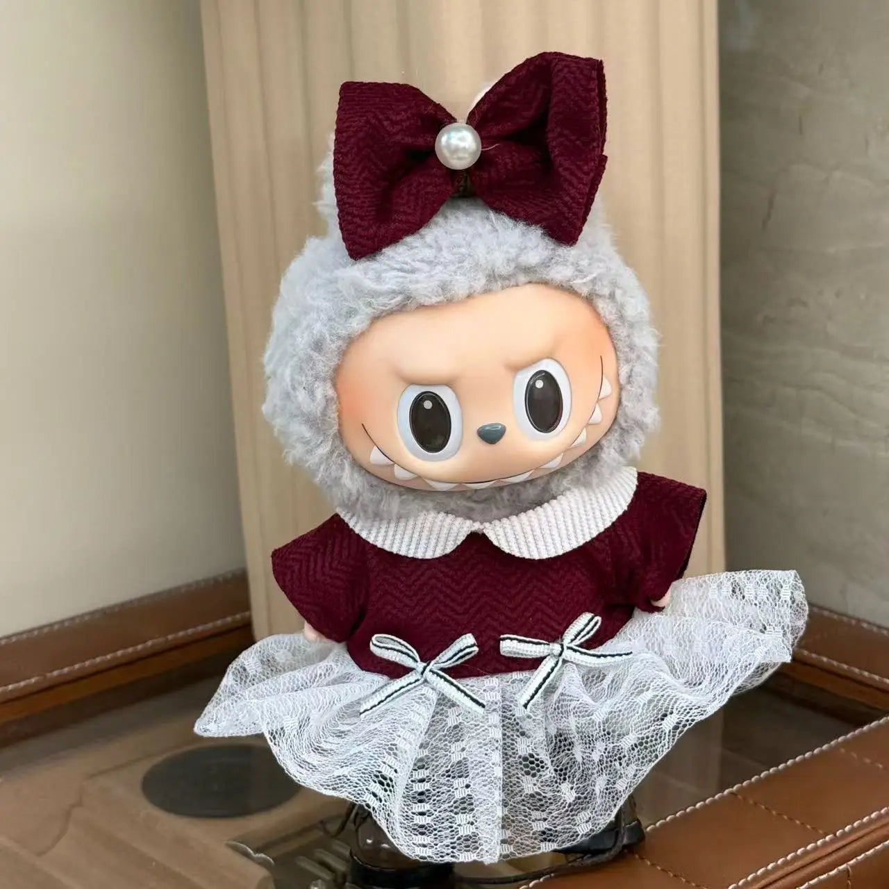 V1 V2 Blind Box labubu Plush Doll Fashion High Quality Clothes Set DIY with Decorative Accessories Children's Toys