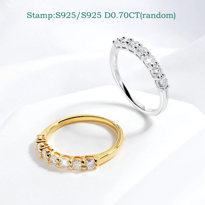 Elegant 3mm Moissanite Ring – 925 Sterling Silver