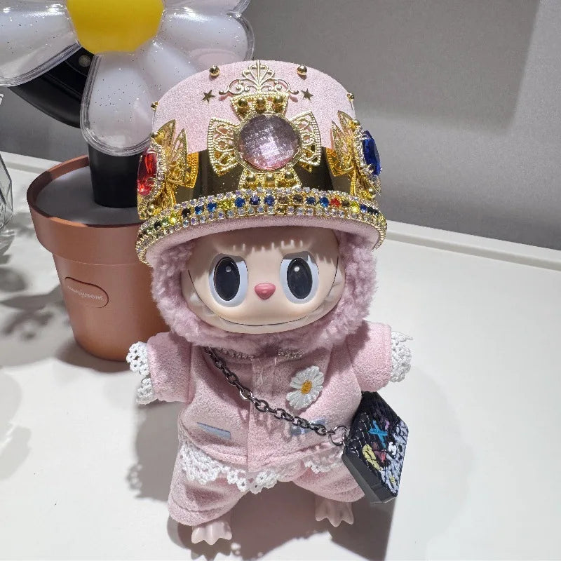 GD with G-Dragon labubu baby clothes 17cm suit second-generation pendant plush doll clothes
