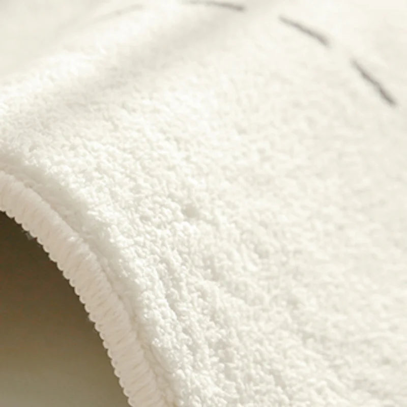 Cream Style Carpets for Living Room Irregular Shapes Bedroom Decor Soft Carpet Fluffy Plush Bedside Rug Washable Study Floor Mat