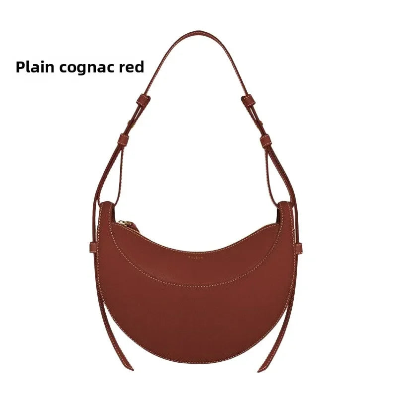 French niche design single shoulder crossbody bag crescent bag