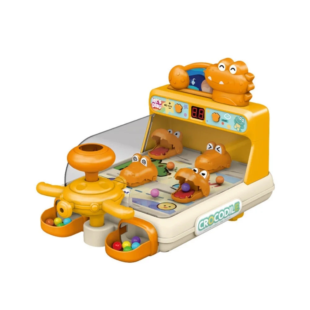 Electric Crocodile Table Games Pinball Shooting Machine Children's Education Puzzle Toys for Boys Girls Children's Day Gifts