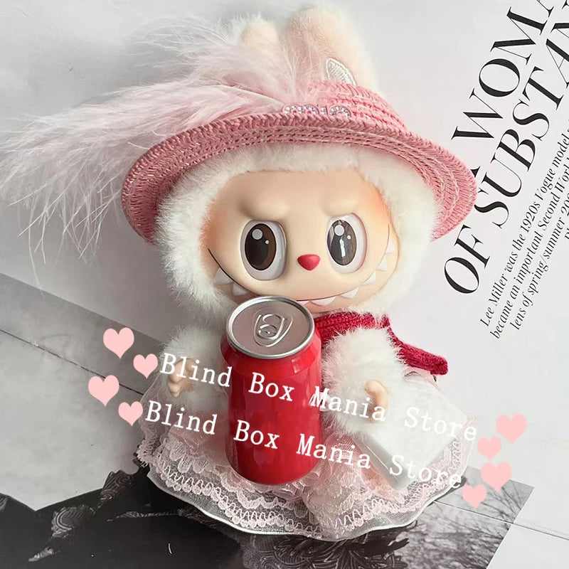 Labubu V3 The Monsters Big Into Energy Series Customized Clothing Fashionable Jumpsuit Gorgeous Dress Macaron Labubu