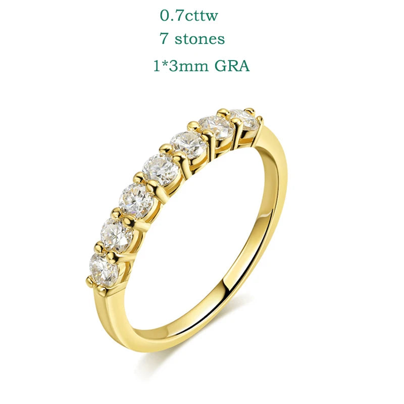 Elegant 3mm Moissanite Ring – 925 Sterling Silver