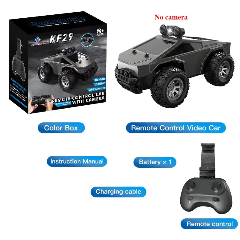 Rc Car With HD Camera FPV WIFI Machine On Remote Control Stunt 1:28 2.4G SUV Radiocontrol Climbing Toys For Kids on a Sign Gifts