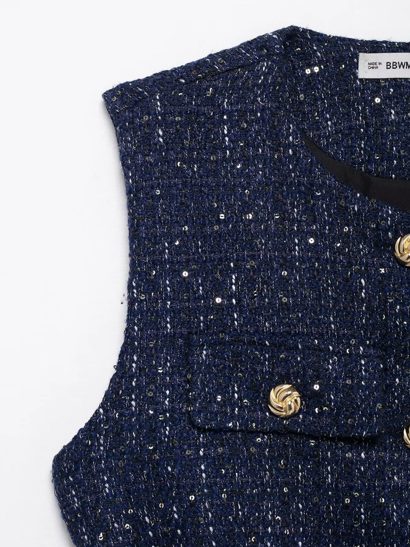 Women Fashion Tweed Belt Waistcoat O Neck Single Breasted Sleeveless Vests Spring Summer Office Lady Outerwear Chic Tops