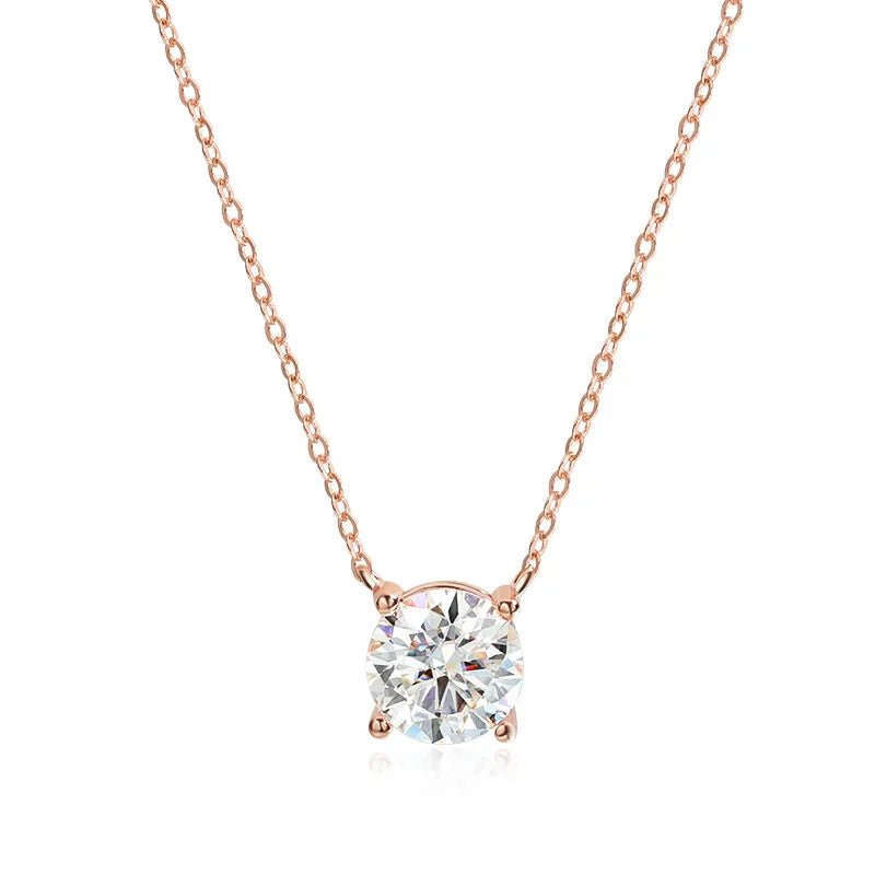 Elegant Moissanite Pendant Necklace – 1–5CT