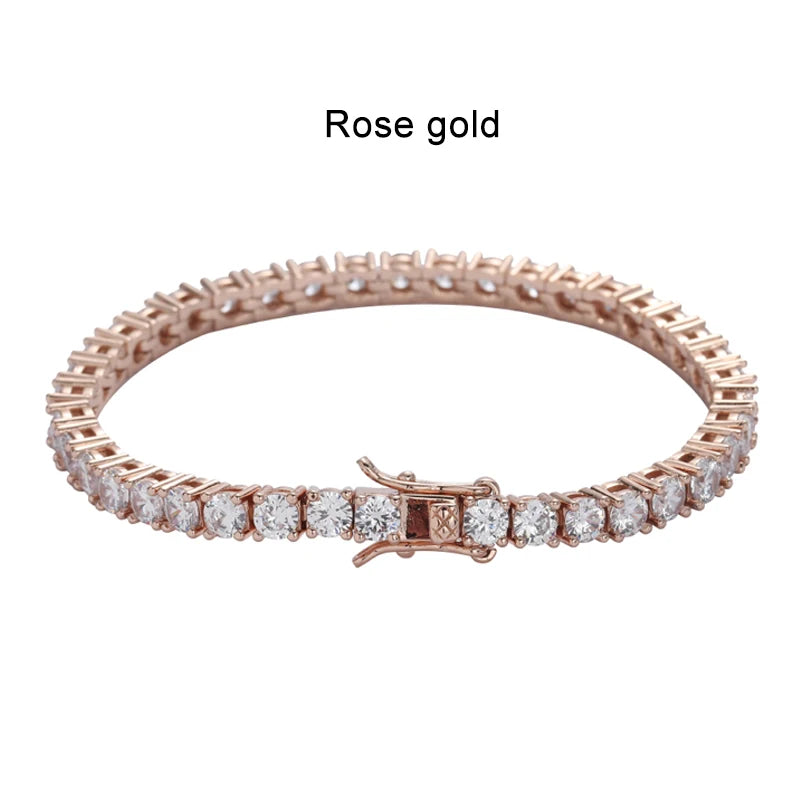 Elegant 2mm Moissanite Tennis Bracelet